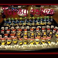 disney  friends  cupcakes toppers