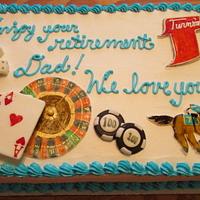 Let's Gamble!  Retirement Cake