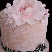 Lace Engagement cake
