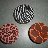 Jungle Animal Print Cupcakes