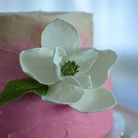 Magnolia Bridal Shower Cake