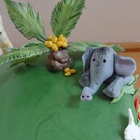Jungle Cake for 1 year old Logan