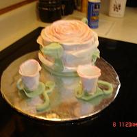 Mothers Day Teapot Cake