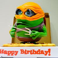 Ninja Turtles Minion cake 