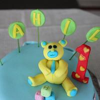 Teddy birthday cake