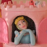 Princesses castle cake