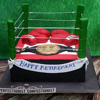 Joe's Boxing Retirement Cake 
