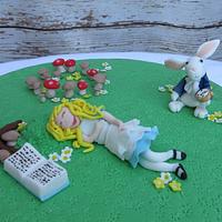 Alice sleeping - Alice in Wonderland collaboration