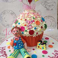 Mr Tumble giant cupcake