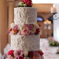 4 Tier Rustic Vintage and Roses
