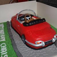 Type E Jaguar cake