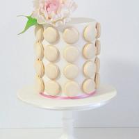 Macaron birthday cake
