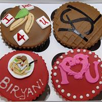 Customized birthday cupcakes