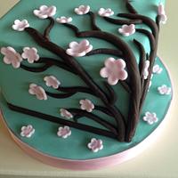 Pretty blossom cake