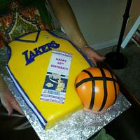 Laker Cake "Happy 40th Birthday"