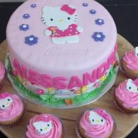Hello kitty cake!!!!!