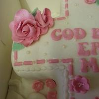 Pretty Christening cake
