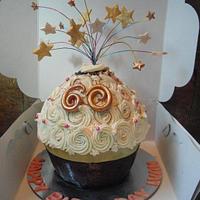 60th Birthday Giant cupcake 