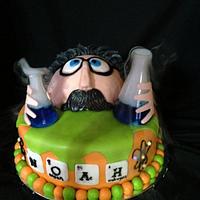 Scientist cake
