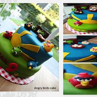angry birds cake