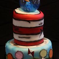 Dr. Suess/Cat in the Hat Cake
