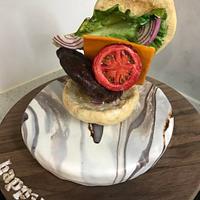 chestnut birthday cake - antigravity burger