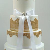 Charlotte wedding cake