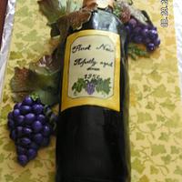 wine bottle cake
