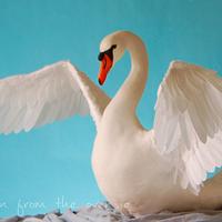 Lifesize Swan - Away With the Fairies