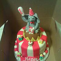 Elephant Circus Cake