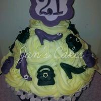 Giant Cupcake 21st Birthday 