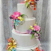 Tropical weddingcake
