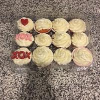 Hugs and Kisses Cupcakes