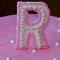 Ruffle Baby shower cake