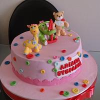 TARTA CON PELUCHES