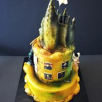 Hogwart Castle HarryPotter Cake 🏰🖤❤️🖤