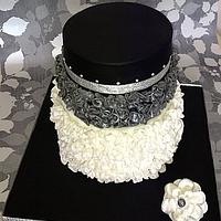Ruffle anniversary cake
