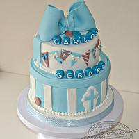 baptism cake