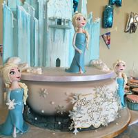 Elsa castle cake