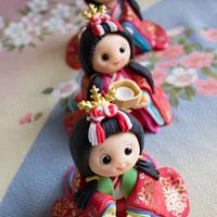 Japanese "Hina" Doll Fondant Toppers