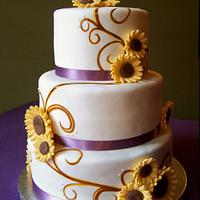 My first Wedding Cake! Even Hurricane Sandy didn't stop me!