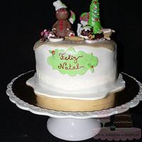 ginger man Christmas cake