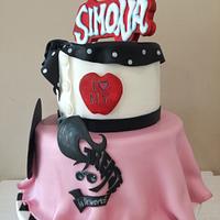 Grease themed cake