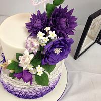 Royal Purple -Bridal shower Cake 