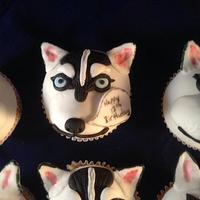 Husky cupcakes