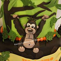 Funfari Jungle Themed Baby Shower Cake