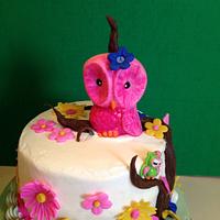 Owl cake 