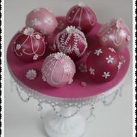 Mini Spherical wedding cakes