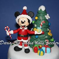 Christmas Mickey Mouse cake
