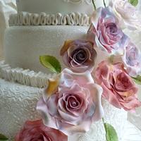Majestic Rose Wedding Cake